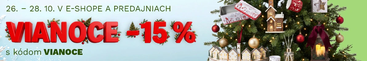 15 % na vánoční zboží 26-28-10-2026
