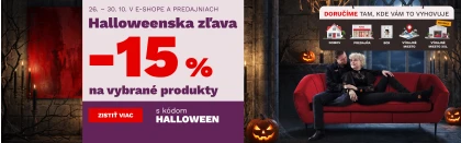 Halloweenská sleva 15 % na vybrané produkty 26-30-10-2026