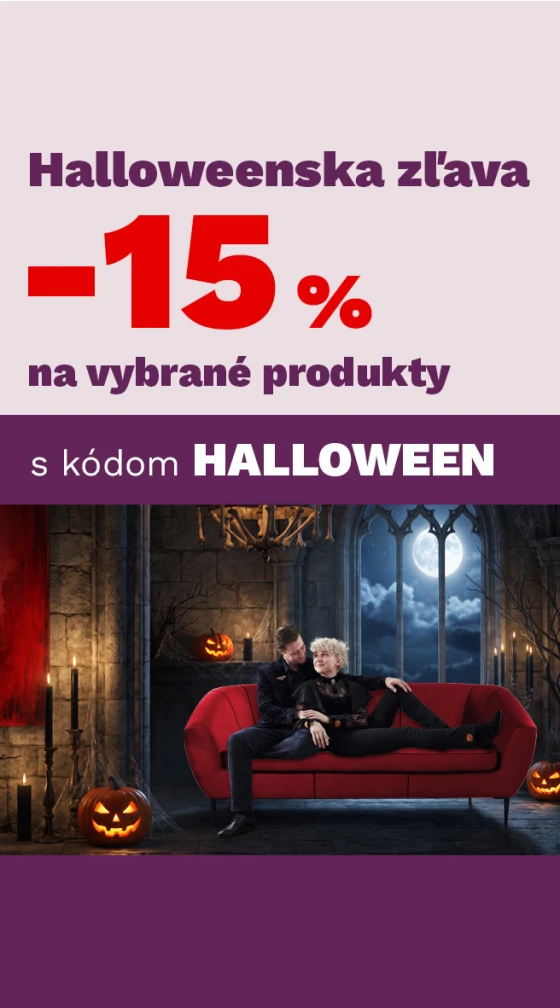 Halloweenská sleva 15 % na vybrané produkty 26-30-10-2026
