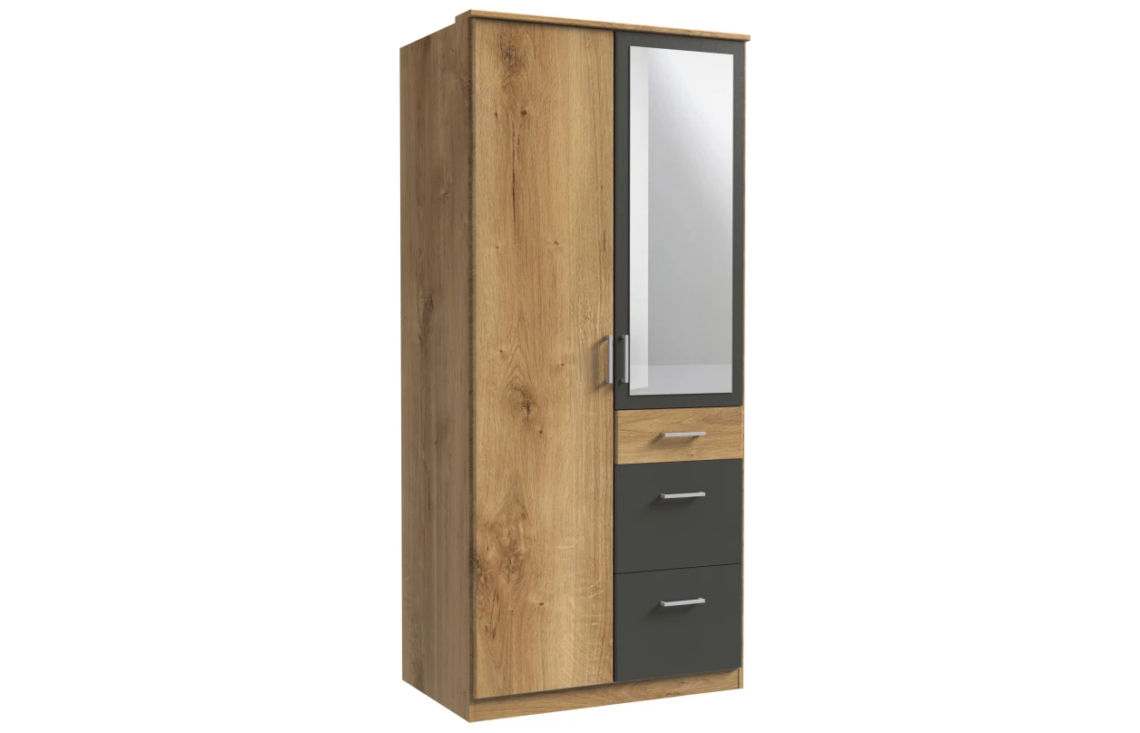 Rohový skriňový nadstavec Click, biely 45