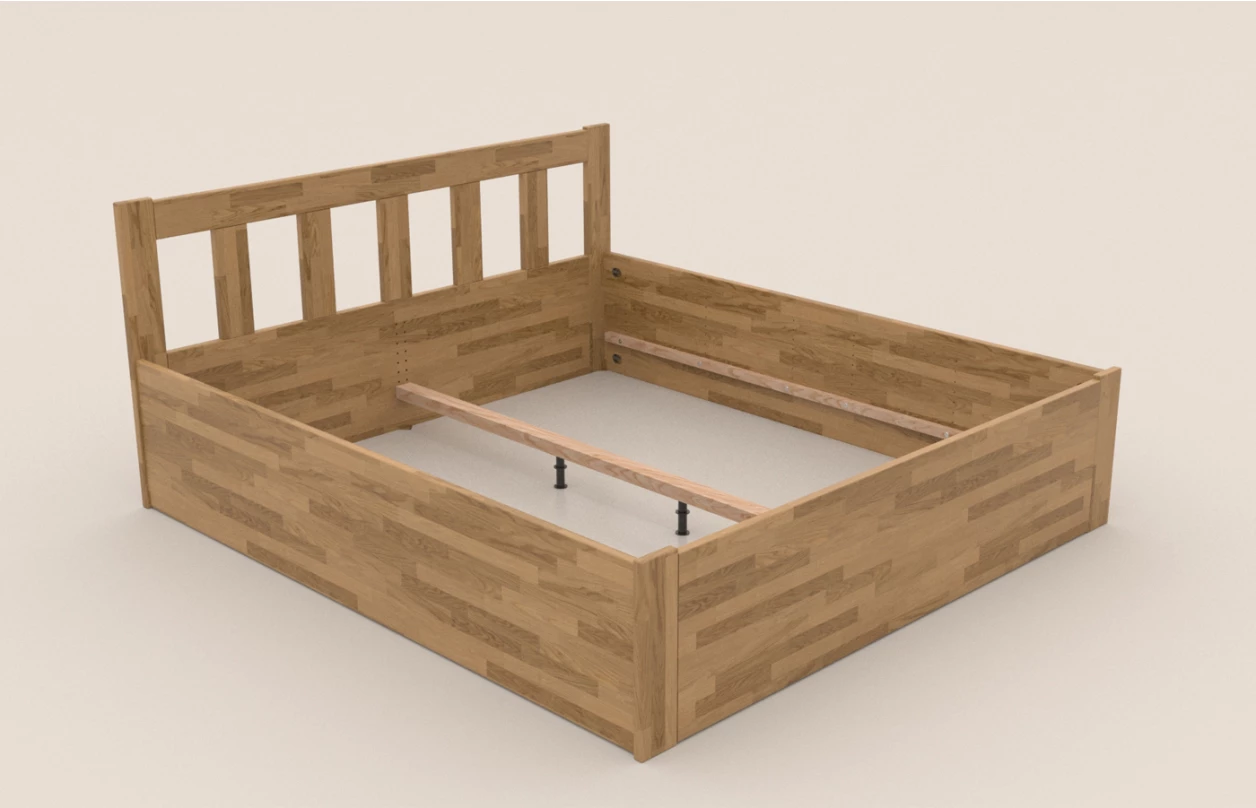 Posteľ s úložným priestorom Tema Box 180x200 cm, šedý buk 4