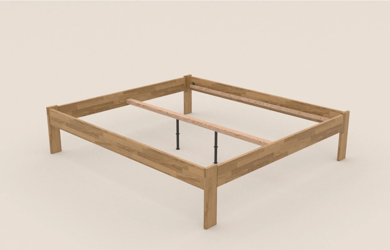 Posteľ Tema Futon 180x200 cm, bielený buk 4