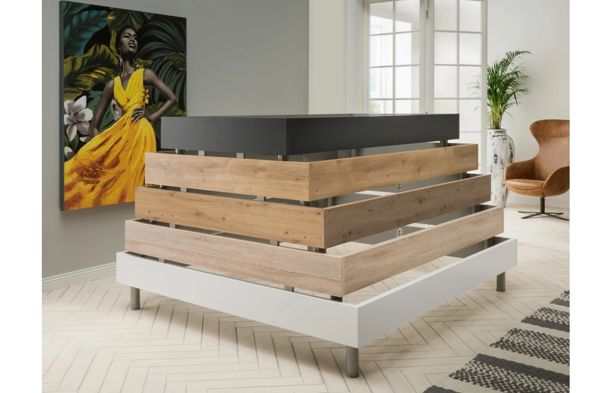 Posteľ Easy Plus 120x200 cm, doskový dub 12