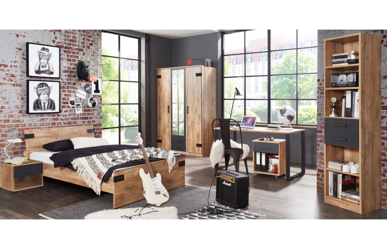 Postel Liverpool 90x200 cm, dub 1