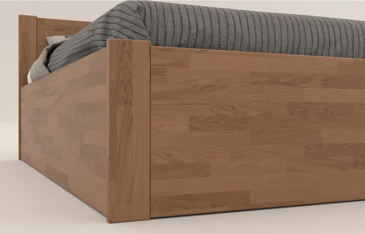 Posteľ s úložným priestorom Fava Box 180x200 cm, bielený buk 2