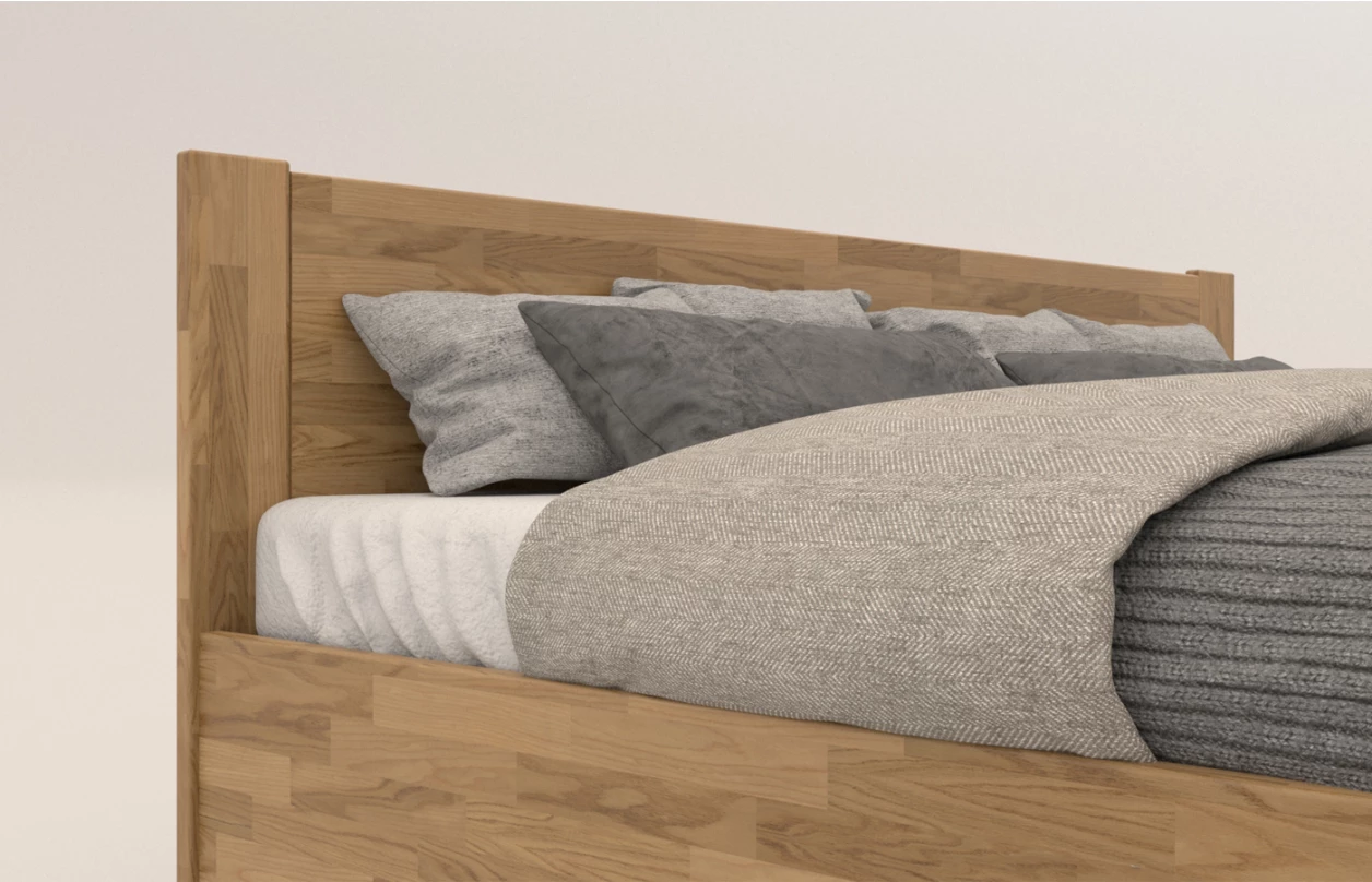 Posteľ s úložným priestorom Fava Box 180x200 cm, prírodný buk 3