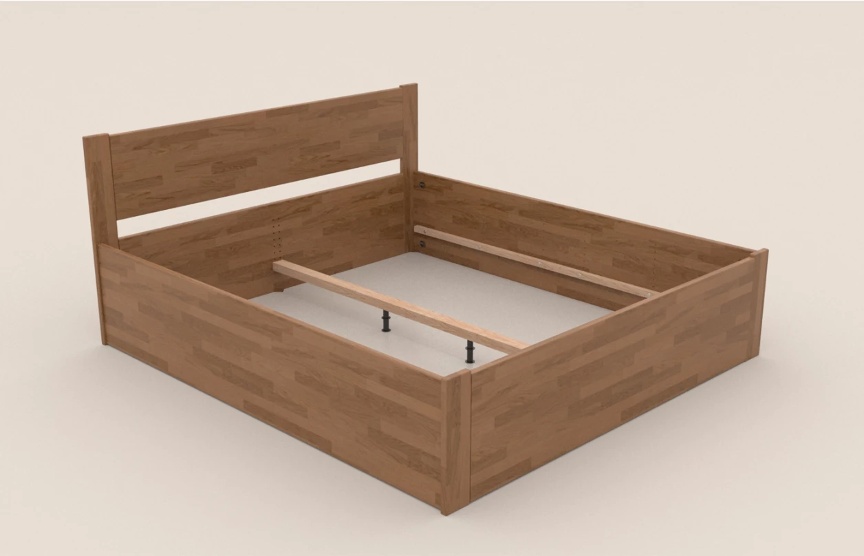 Posteľ s úložným priestorom Fava Box 180x200 cm, prírodný buk 4