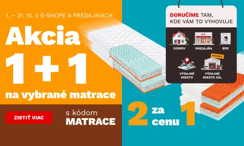 Matrace 1+1 zdarma 1-31-10-2026