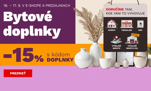 15 % na bytové doplňky 16-17-9-2026