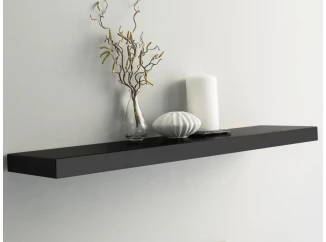 Polica na stenu Shelvy 80 cm, čierna