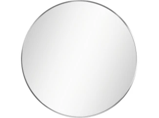 Nástenné zrkadlo Josie 60 cm, strieborné okrúhle