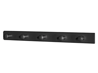 Nástenný vešiak Figaro 60 cm, čierny