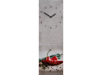 Nástenné hodiny Papriky, 20x60 cm