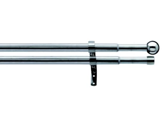 Garniža dvojradová Lory 200-350 cm, ušľachtilá oceľ