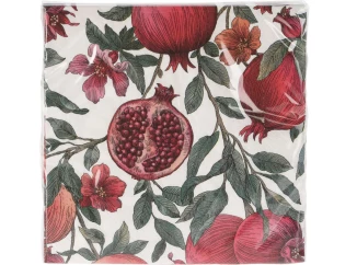 Sada obrúskov (16 ks) 33x33 cm, motiv ovocie