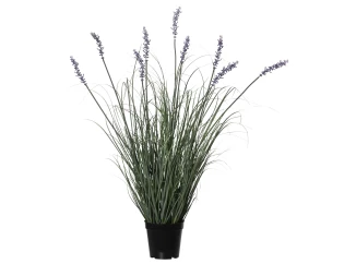 Umelý kvet Levanduľa v kvetináči 80 cm, fialová