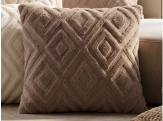 Dekoračný vankúš Boho rabbit 45x45 cm, taupe