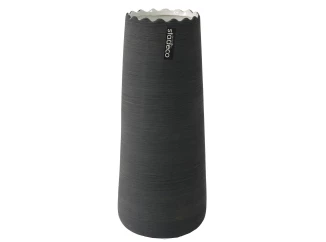 Váza Greta 30 cm, šedá matná