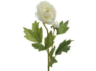Umelá kvetina Kamélia 57 cm, krémová
