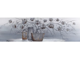 Ručne maľovaný obraz Dekoratívne zátišie 120x40 cm, olejomaľba