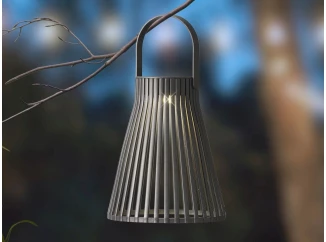 Solárny lampáš 14,5x18,5 cm,čierna