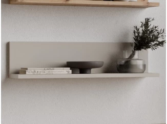 Polica na stenu Asko Living, 60 cm, béžový kašmír
