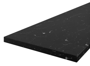 Kuchynská pracovná doska 220 cm, čierny mramor