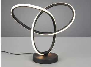 Stolová lampa LED Lando, čierna