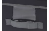Úložný box s vekom 39x29 cm, tmavo šedá látka
