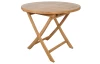 Okrúhly záhradný stôl Dumai, 90 cm, teak