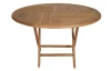Okrúhly záhradný stôl Tarakan, 120 cm, teak