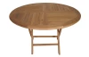Okrúhly záhradný stôl Tarakan, 120 cm, teak