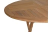 Okrúhly záhradný stôl Tarakan, 120 cm, teak