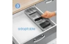 Organizér na príbory UniFit 40-49 cm, šedý