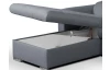 Rohová sedaia súprava Pedro Mini, tmavošedá látka, ľavý roh