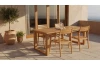 Záhradný jedálenský stôl Tegal 180x90 cm, teak