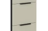 Dolná zásuvková kuchynská skrinka Arona 40 cm, kašmírová/čierna