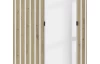 Šatníková skriňa so zrkadlom Genua, 136 cm, biela/dub artisan