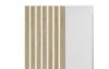 Šatníková skriňa so zrkadlom Genua, 136 cm, biela/dub artisan
