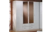 Šatníková skriňa Case, 181 cm,biela / biela