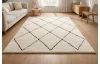 Koberec Ideal Shaggy 120x170 cm, diamant krémový/čierny