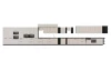Vysoká kuchynská skriňa pre vstavanú chladničku Arona, 60 cm, kašmírová/čierna