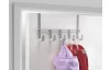 Závesná lišta na dvere Polytherm U 38 cm, strieborná mat