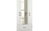Šatníková skriňa so zrkadlami Bremen, 181 cm, dub artisan/biela
