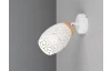 Nástenná lampa Bidar, bielykov/drevo
