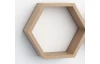 Sada 3 poličiek Hexagon, dub sonoma