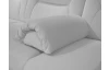 Doplnkový podrúčkový vankúš Relaxness 23x50 cm, svetlo šedá látka