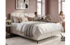 Posteľ boxspring Bergamo 180x200 cm, svetlo krémová látka