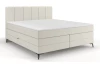 Posteľ boxspring Bergamo 180x200 cm, svetlo krémová látka