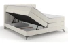 Posteľ boxspring Bergamo 180x200 cm, svetlo krémová látka